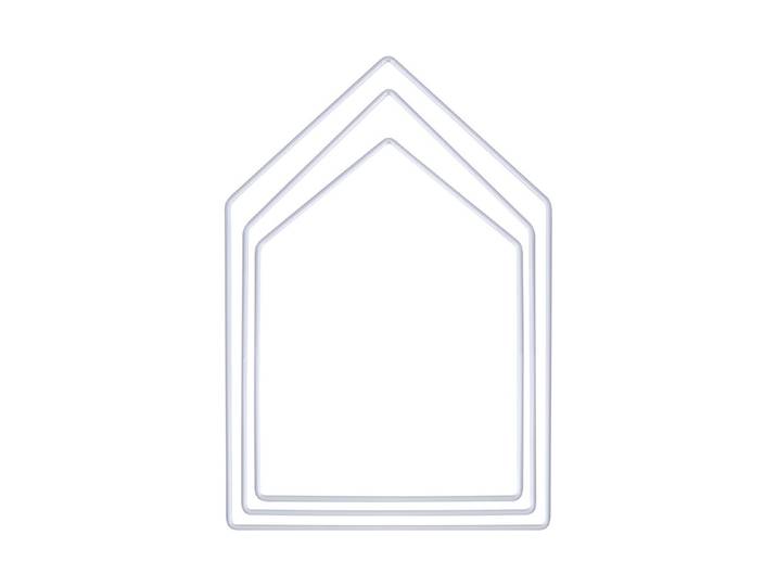 Metallringe Häuser sortiert, je 1x19cm, 23cm, 27,5cm, Box 3Stück