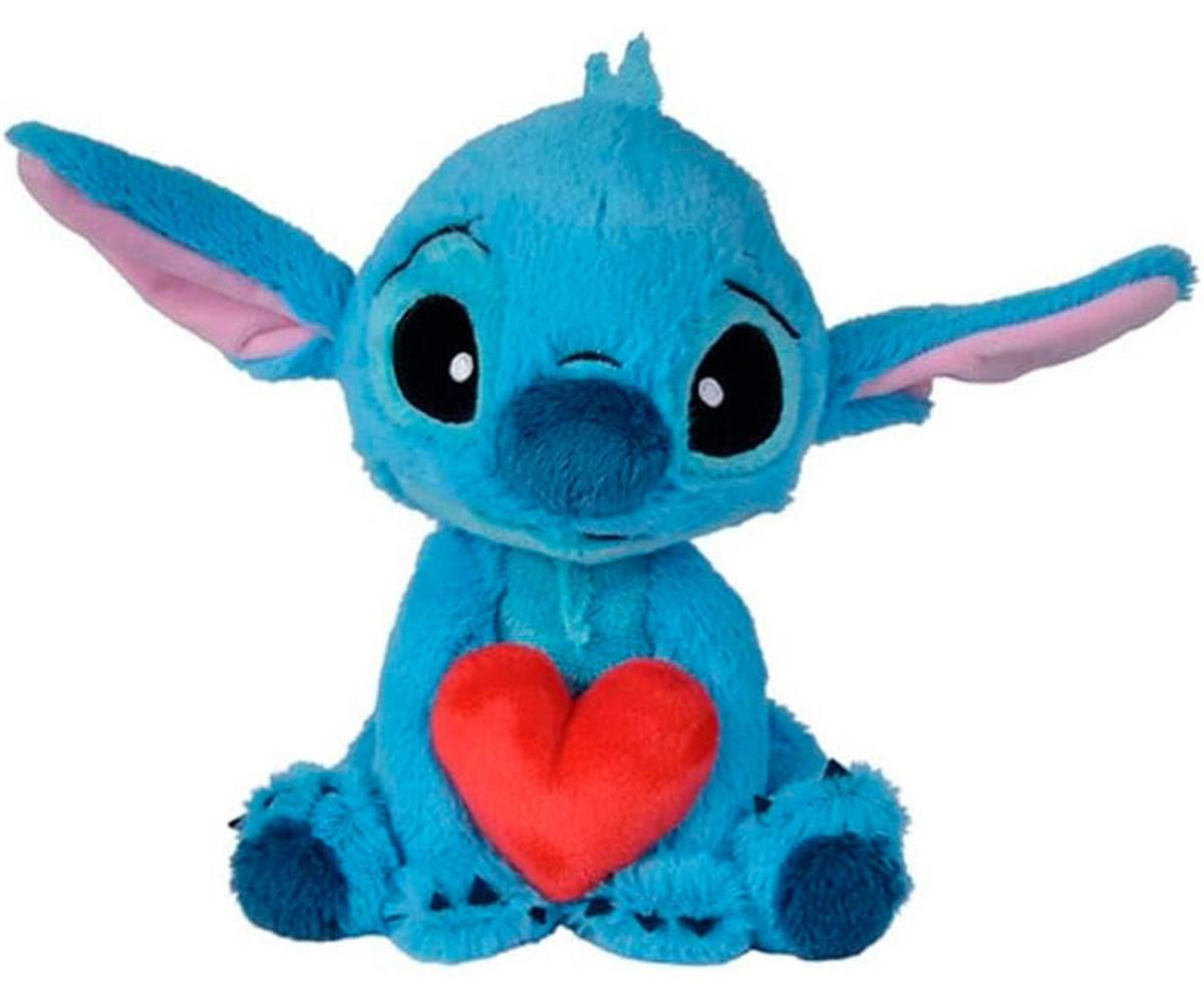 Simba Disney Stitch Hart Knuffel van Pluche, 25 cm