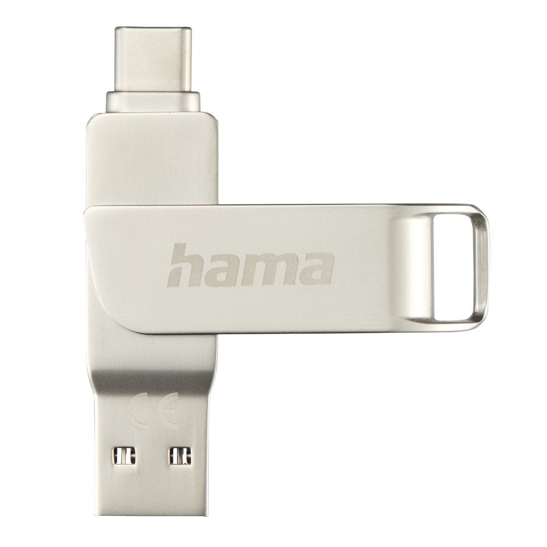 Hama USB Type-A / USB Type-C Stick 64 GB 182490 C-Rotate Pro (Silber) 00182490