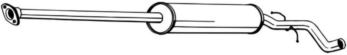 Mittelschalldämpfer BOSAL 287-513