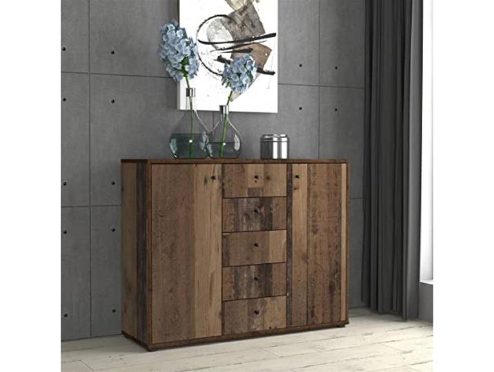 möbelando Kommode Beistellschrank Sideboard Anrichte Schrank Holzschrank Tembi V Old Wood Vintage