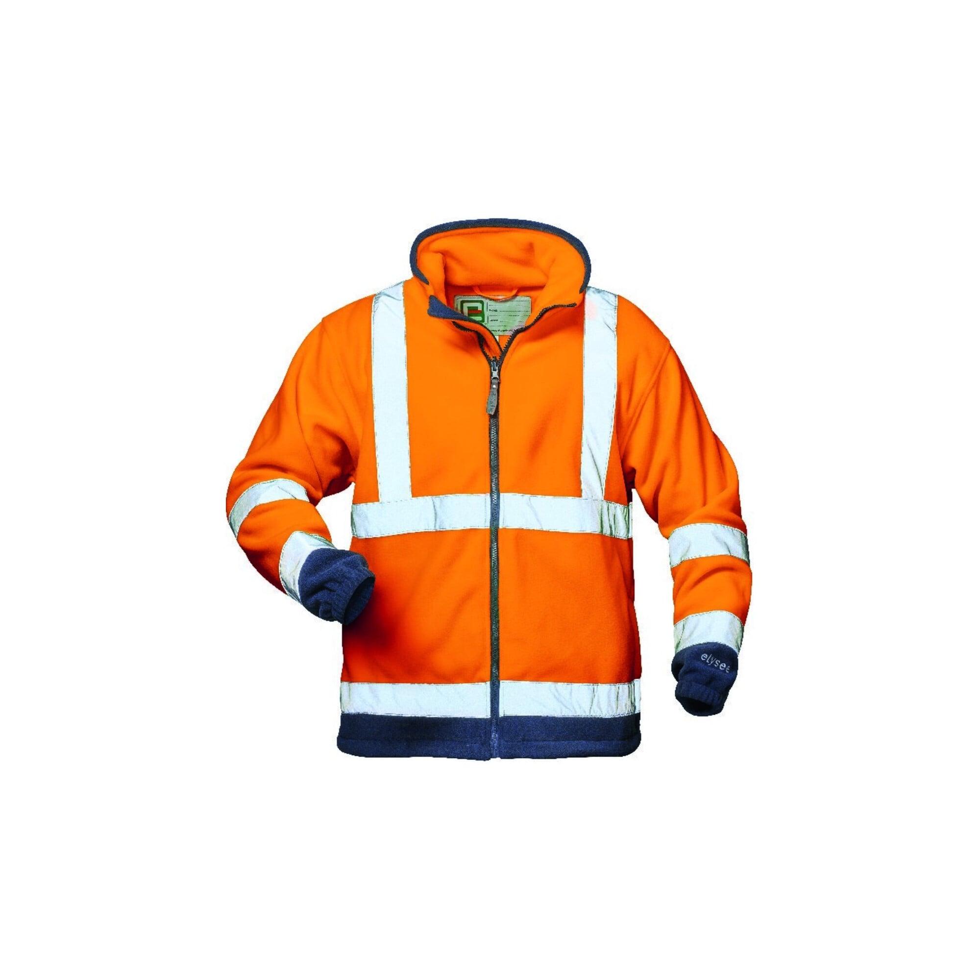 Elysee Warn-Fleecejacke Benedikt Gr. 2XL, orange/marine