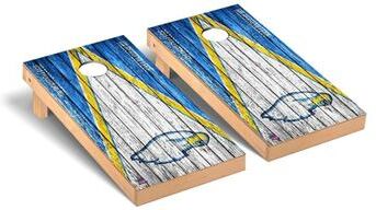 Skip's Garage Hilbert College Hawks Triangle Cornhole Board Set