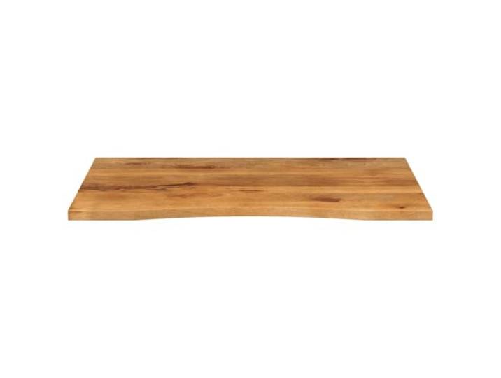 KTHLBRH Tischplatte aus Massivholz, Mango, 110 x 80 x 2,5 cm Rustikales Design, glatte Oberfläche, leicht zu reinigen, für Büro oder Mittagessen
