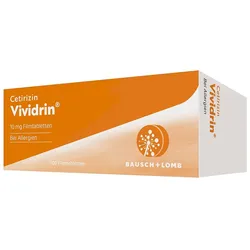 CETIRIZIN Vividrin 10 mg Filmtabletten 100 St
