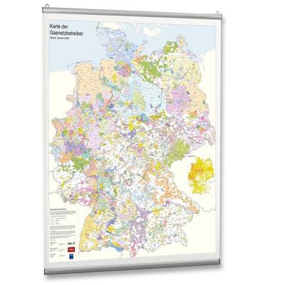 Karte der Gasnetzbetreiber 2025, Karte von , Vde Verlag, 978-3-8007-6484-6