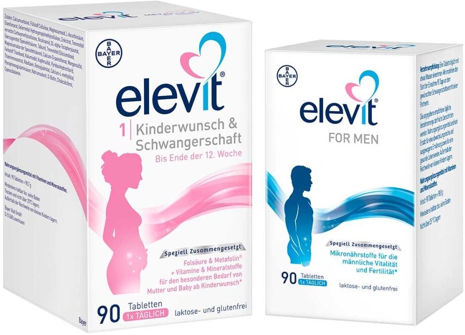 Elevit Kinderwunsch-Set: Elevit FOR MEN + Elevit 1