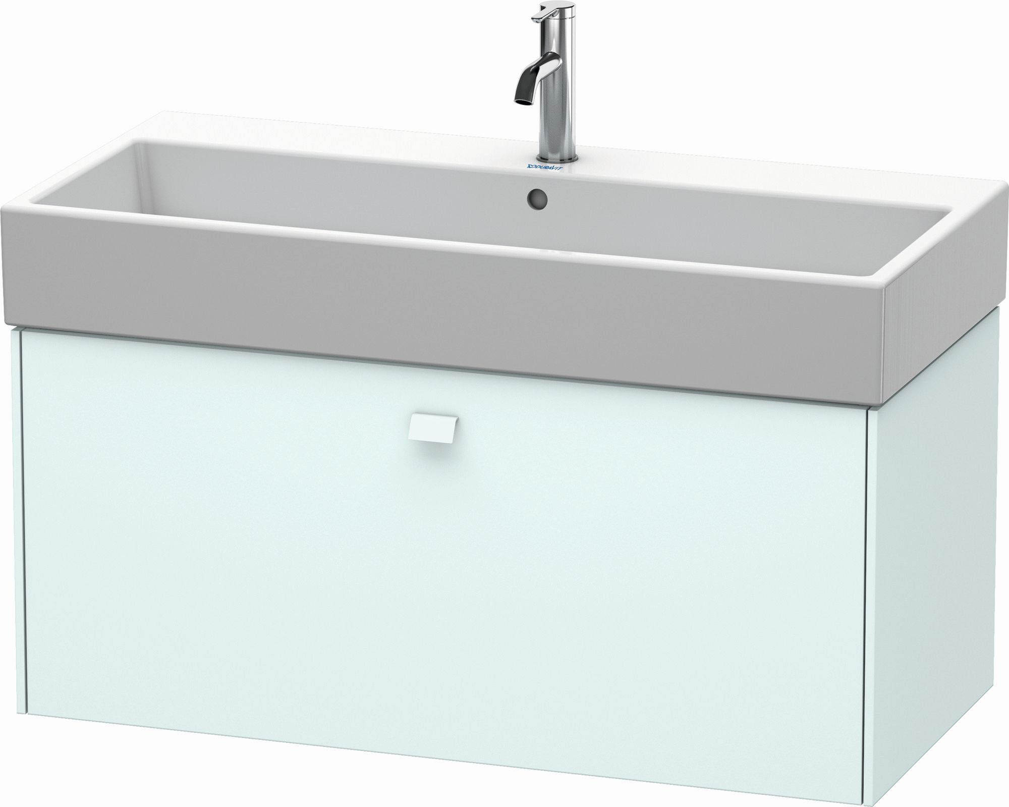 Duravit Brioso BR405601818 984x459mm, Bleu Pâle Mat , 2000 coulissant