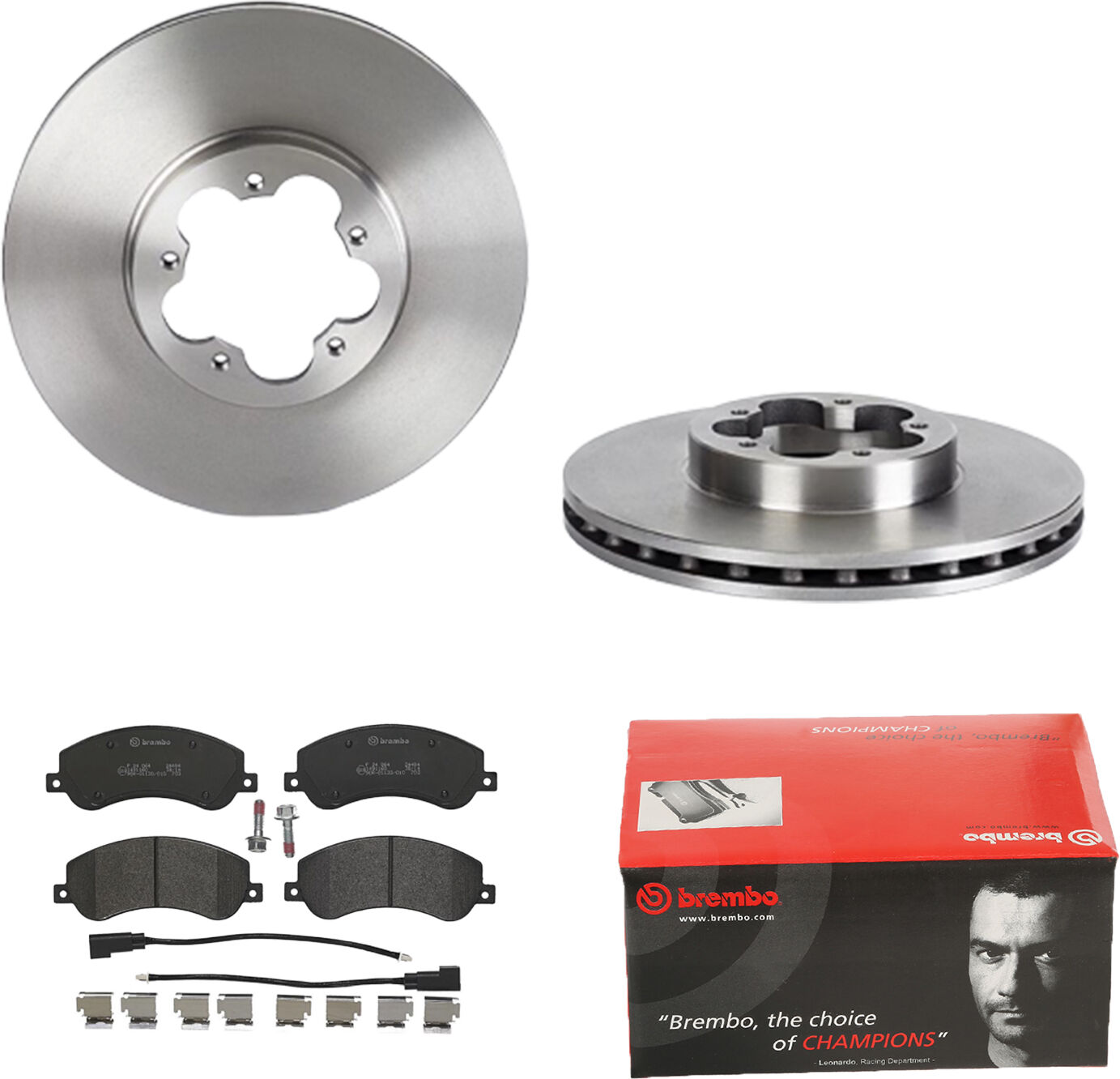 Brembo Bremsensatz, Scheibenbremse 1420-54836 Vorderachse Innenbelüftet 300mm 28mm Für Ford Byd