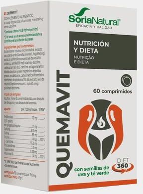 SORIA NATURAL® QUEMAVIT 60 COMPRIMIDOS