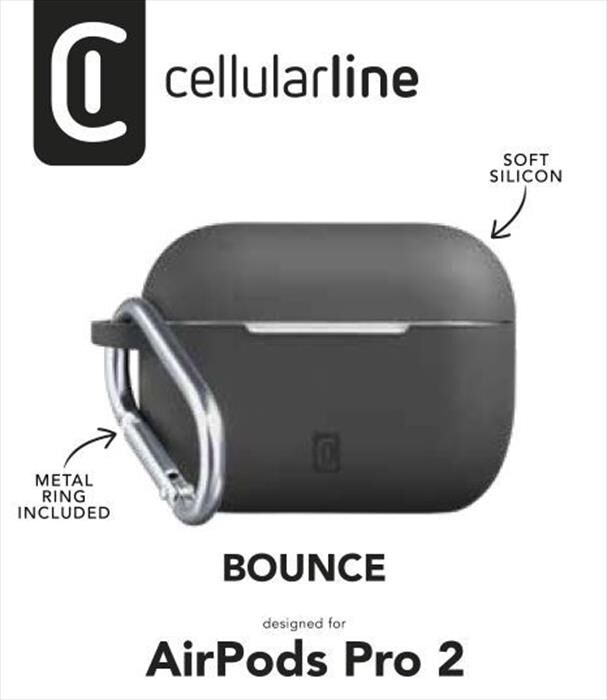 Cellular Line Custodia Bounceairpodspro2k Per AirPods Pro 2-nero