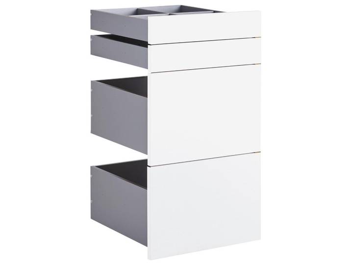 Hom`in Schubladenset, Weiß, 4-teilig, 45.3x83x46.8 cm, Schlafzimmer, Kleiderschränke, Schrankzubehör, Schubladen