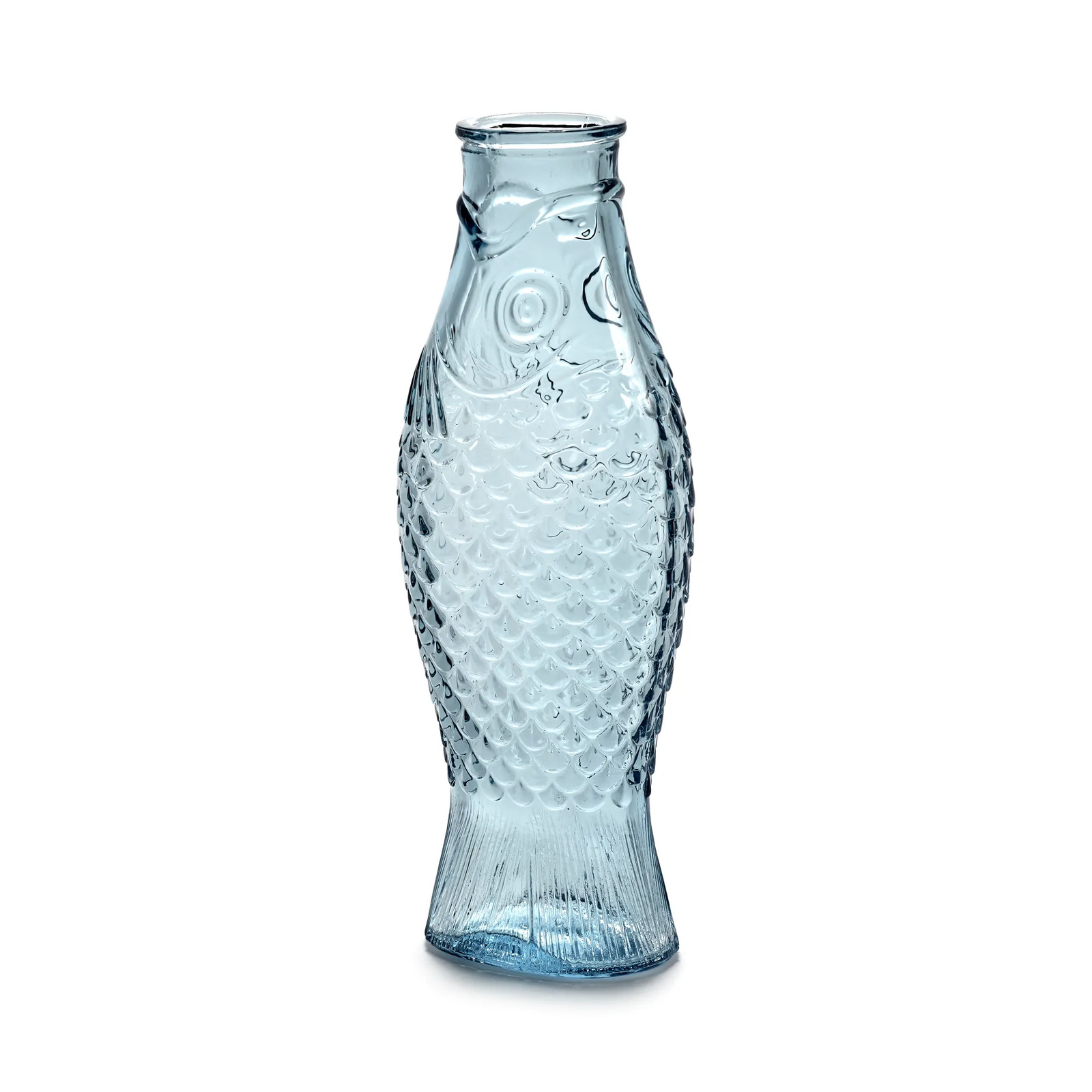 Serax Fish & Fish glazen karafe, lichtblauw, 0,85 l
