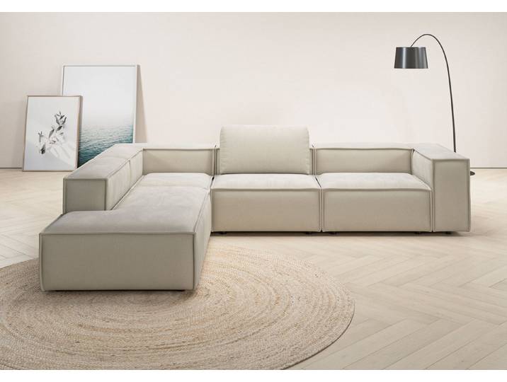 Home affaire Ecksofa Watertown luxuriöses Design & erstklassige Qualität, Japandi Design, Breite 311 cm