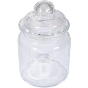 Rayher Vorratsglas 46049000, mit Glasdeckel, 0,28 Liter, rund, luftdicht