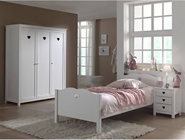 Vipack 'Autobett Amori Waschtisch Zimmer-Holz weiß 3-teilig, Holz, weiß, 159 x 57 x 190 cm