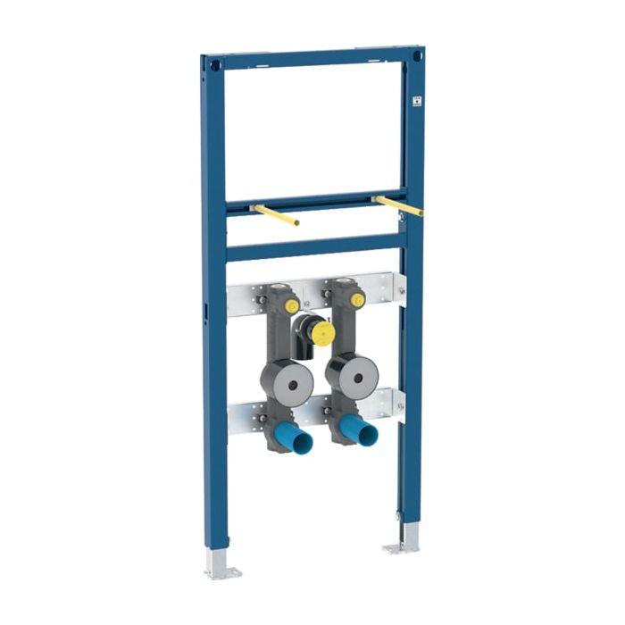 Geberit Duofix Waschtisch-Element 111473001 BH 112cm, für Standarmatur, mit zwei Wasserzählerstrecken