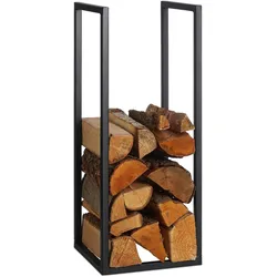 Relaxdays, Zubehör Kerzen + Kamin, Kaminholzregal