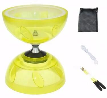 Uplift Picks Triple Bearing Chinese Yoyo Diabolo Set For Kids And Adults yellow