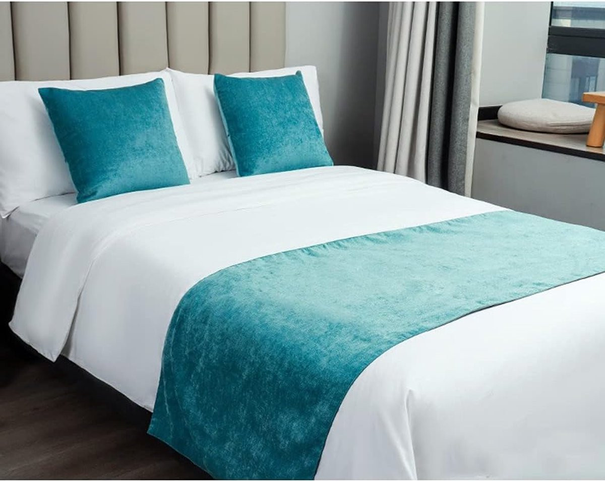 Effend Bed Runner Bed Decoratie Sjaal van Zacht Chenille - 50 x 200 cm