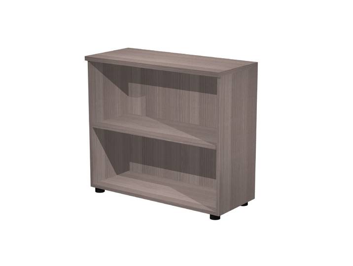 Bibliothèque basse Pronto - L.80 x H.72 cm - Sans porte - Cendre