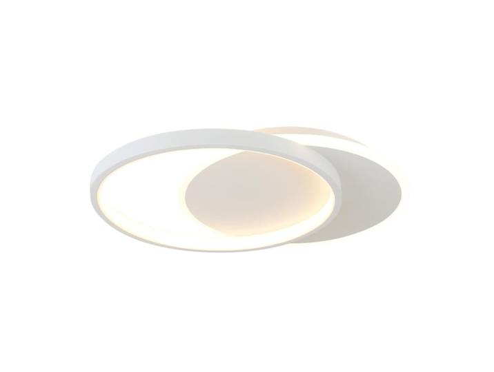 Plafonnier en fer aluminium blanc 40x30x6cm led 35w