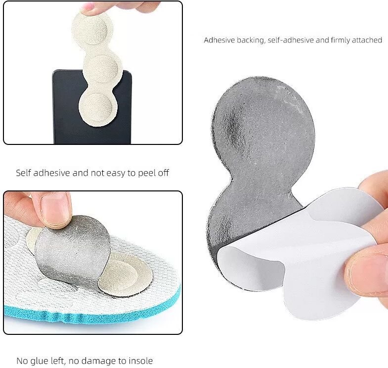 INF Semelles Granulées Noires (Avant-pied + Voûte Plantaire + Talon) 2 Sets - Support de Voûte Plantaire Pieds Plats