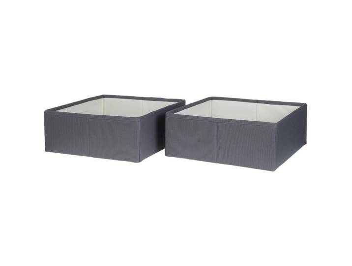 Aufbewahrungsbox COCON Grau Stoff B 29 H 12 cm
