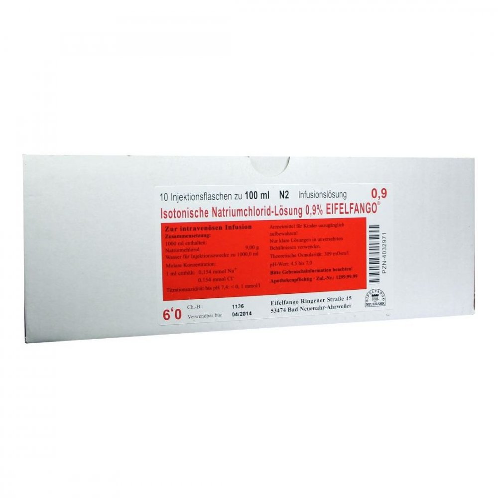 EIFELFANGO GmbH & Co. KG Isotonische Nacl Lösung 0,9% Eifelfango 04032971