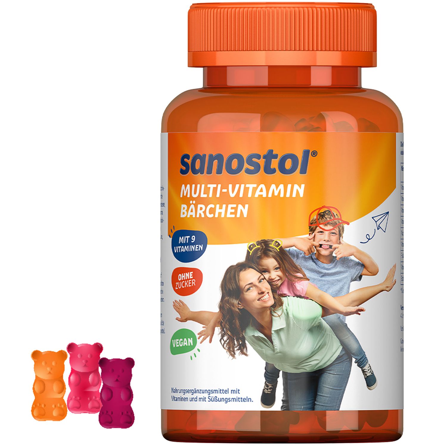 Sanostol Multi-Vitamin Bärchen 60 St Gummibärchen