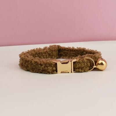 Uplift Essentials Personalized Teddy Cat Collar With Engraved Nameplate And Bow Tie cat Collar(teddy 03) l