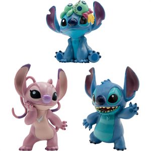 Bullyland Spielfigur Disney Stitch, ab 3 Jahre, Stitch, Angel und Stitch mit Schrulle, 5 - 6,3 cm