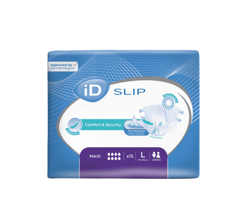 Ontex iD ID Expert Slip Maxi Large - 3 paquets de 15 protections
