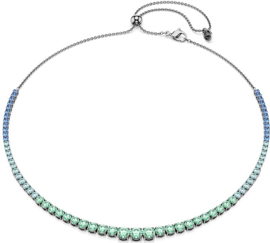 Swarovski Matrix kaulakoru, vihreät ja siniset zirkonit, 5751192