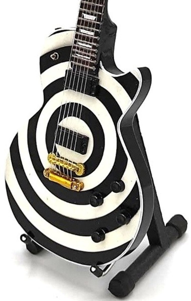 Miniatuur replica Gibson Les Paul gitaar Zakk Wylde Black Label Society