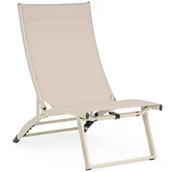 Loungesessel Taylor 2er-Set aus Aluminium, klassisch, verstellbar, beige Whisper, pflegeleicht