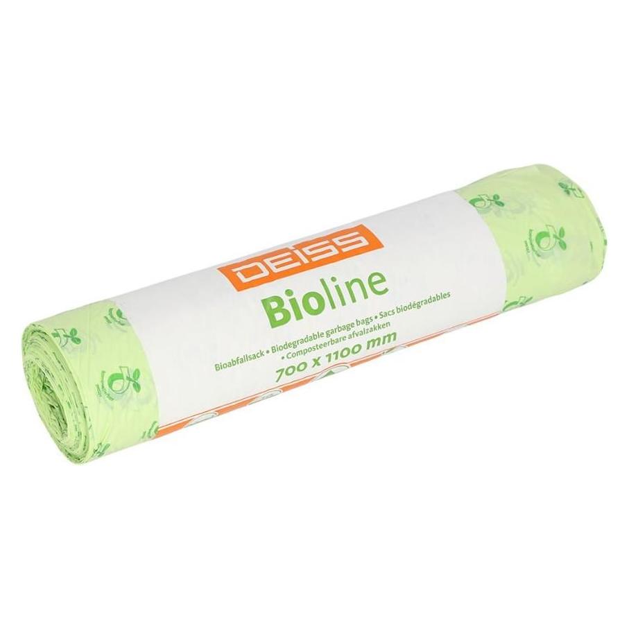 Deiss Müllbeutel BIOLINE 70 x 110 cm (B x H) 120l ecovio natur 10 St./Pack. (10x, 120 l) (06070)