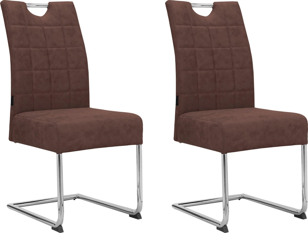 Notio Living Osaka Eetkamerstoel - Bruin - Set van 2