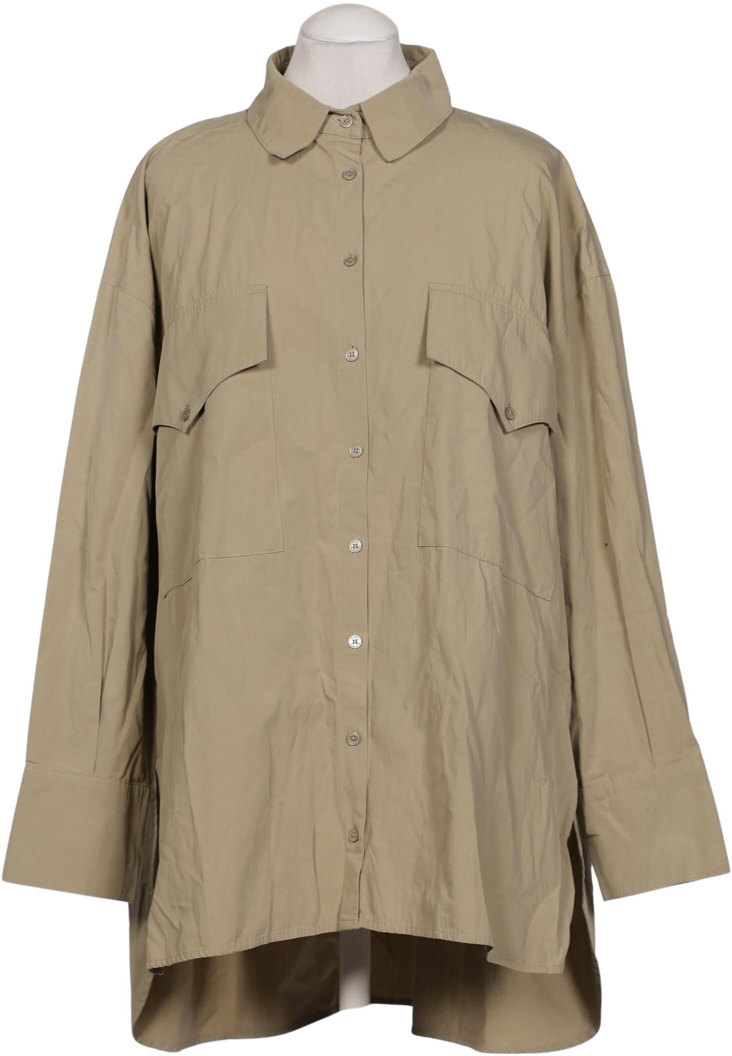 Karo Kauer Damen Bluse, Beige, Gr. S, Baumwolle - Second Hand