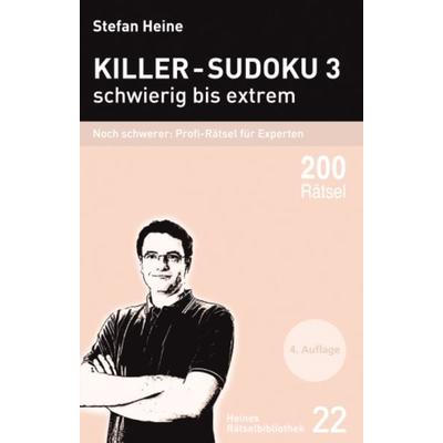 Killer-Sudoku 3 - schwierig bis extrem, Taschenbuch von Stefan Heine, Verlag presse service, 978-3-939940-21-0