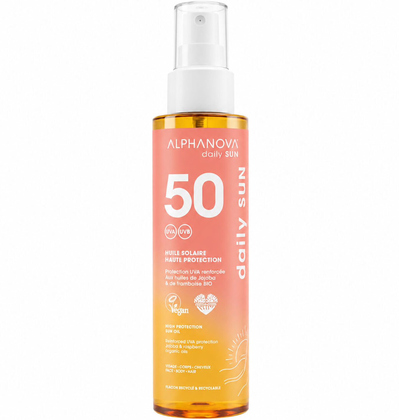 ALPHANOVA Daily Sun Glow Oil SPF50