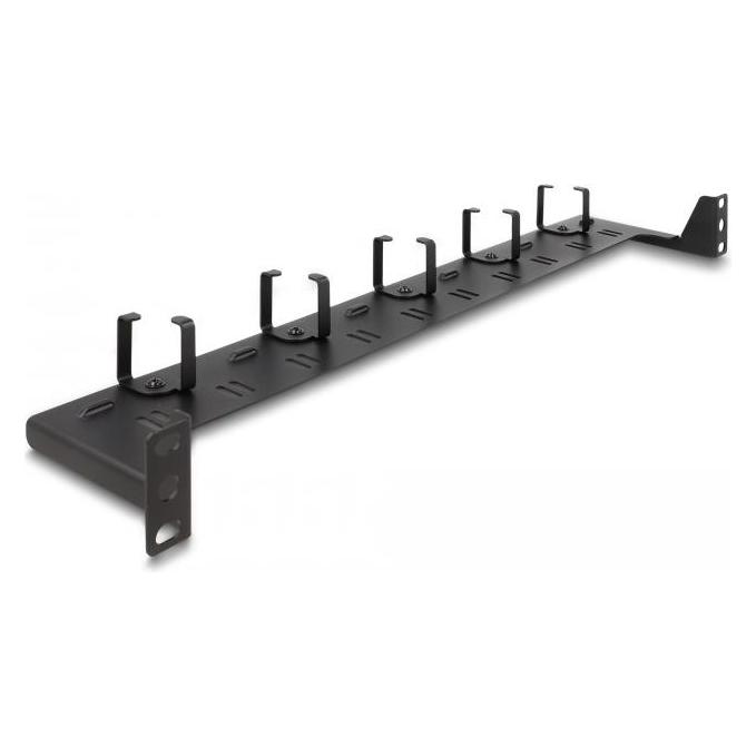 Delock 48,30cm (19") LWL Rangierpanel 1 HE schwarz (66942)