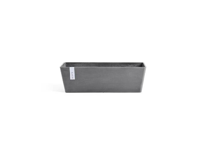 Blumentopf ECOPOTS Bruges 55 Grau , grau, B:55cm H:17cm T:17cm, Kunststoff, Pflanzgefässe, Blumentopf