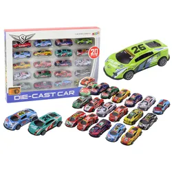 Set Spielzeugautos, Spring Springs, Sport-Rennwagen 1:64, 20-tlg.