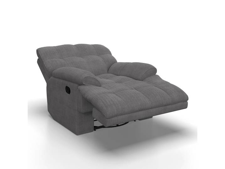 Sessel Natalie Dunkelgrau/ Cord Drehbar