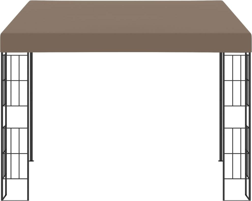 vidaXL Wandtuin Paviljoen Taupe 3x3 meter