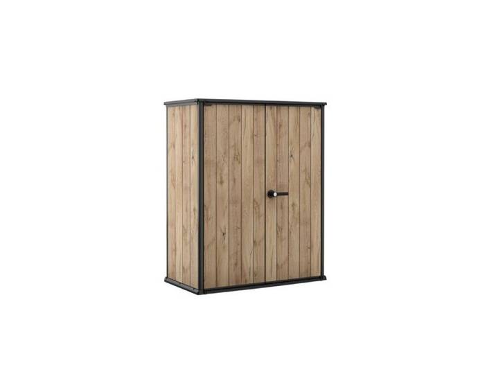 Armoire de jardin High Store+ 1400L - Résine Aspect bois Douglas - KETER