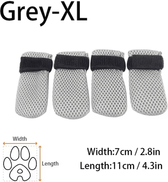 Inspire Curations Soft Silicone Cat Grooming Boots For Bathing, Nail Trimming And Pet Paw Protection grey Xl