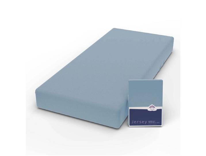 LOTUS BEDDING Fixleintuch COMFORT 180x200cm entenblau