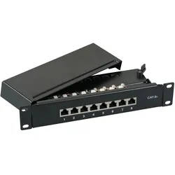 EFB 37737.8 Mini-Patchpanel STP 8xRJ45 Cat.6A, 10? 1HE, RAL7035 grau 377378